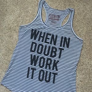 Chin Up Apparel when in doubt work it out tank